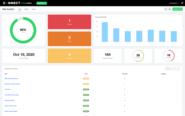 DV Connect Site Auditor